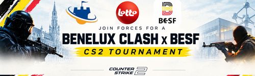 Belgian Esports Federation and Benelux Clash to host a Belgian core CS2 tournament!